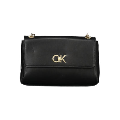 Calvin Klein Schwarze Polyester Handtasche