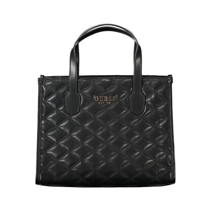 Guess Jeans Schwarze Polyethylen-Handtasche