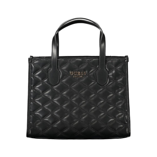 Guess Jeans Schwarze Polyethylen-Handtasche