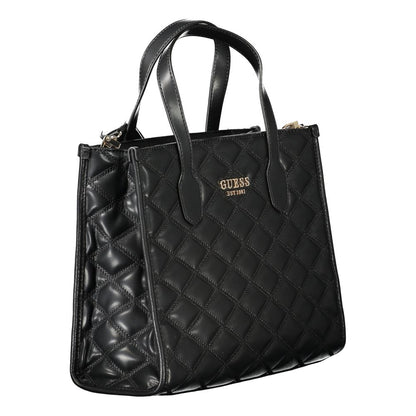 Guess Jeans Schwarze Polyethylen-Handtasche
