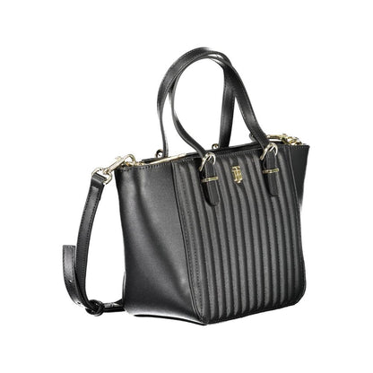 Tommy Hilfiger Schwarze Polyethylen-Handtasche