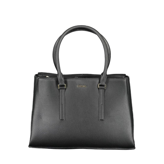 Calvin Klein Schwarze Polyester Handtasche