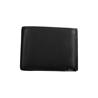 Calvin Klein Schwarzes Leder Portemonnaie