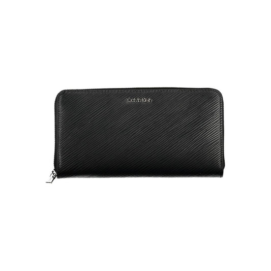 Calvin Klein Schwarzes Portemonnaie aus Polyethylen