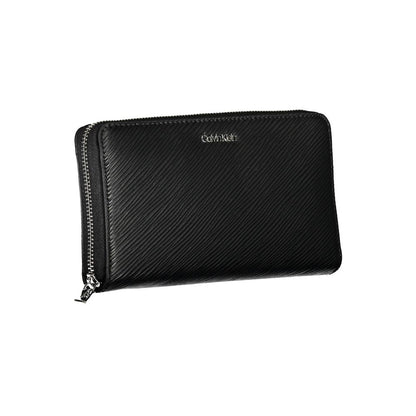Calvin Klein Schwarzes Portemonnaie aus Polyethylen