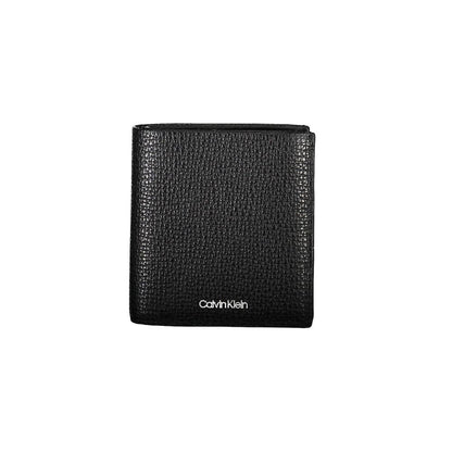 Calvin Klein Schwarzes Leder Portemonnaie