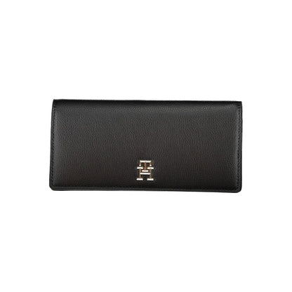 Tommy Hilfiger Schwarzes Portemonnaie aus Polyethylen