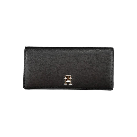 Tommy Hilfiger Schwarzes Portemonnaie aus Polyethylen