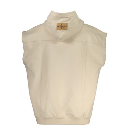 Calvin Klein Beigefarbener Baumwollpullover