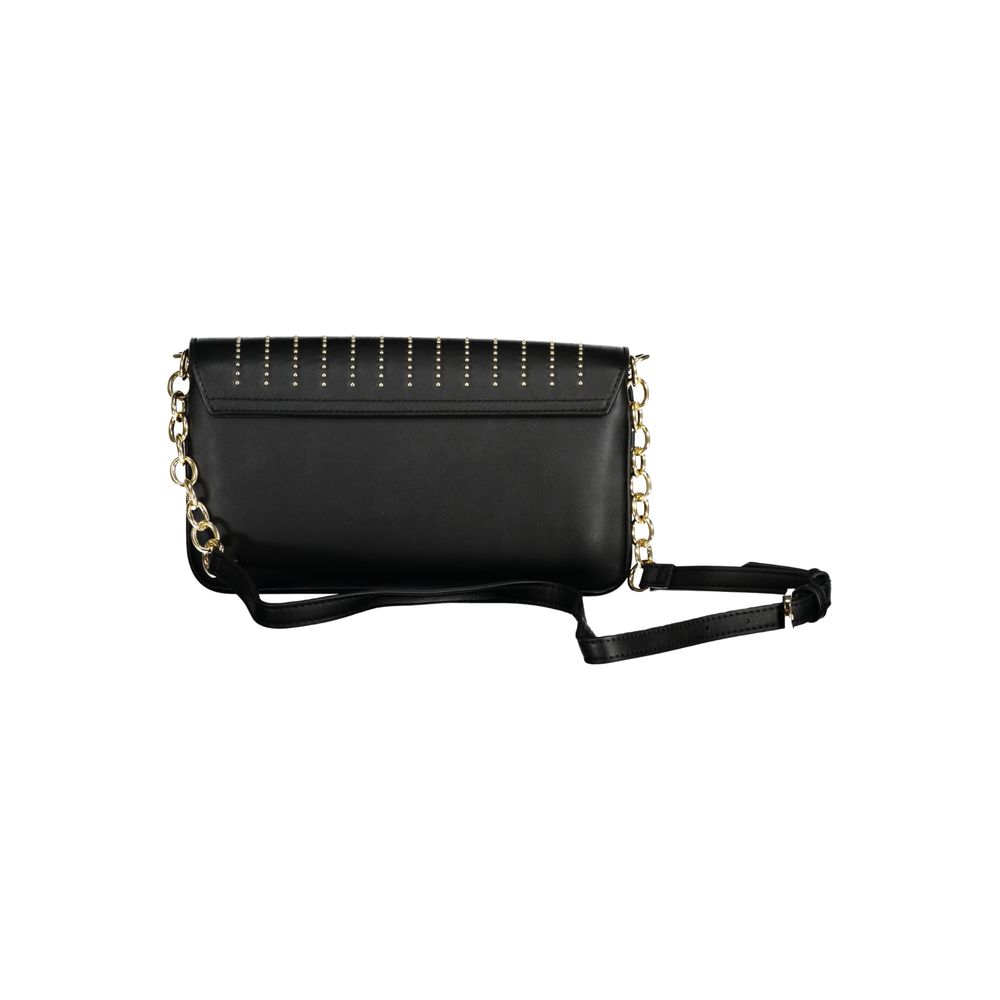 Mario Valentino Schwarze Polyethylen-Handtasche