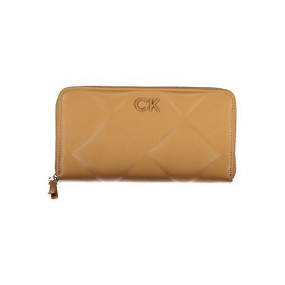 Calvin Klein Braunes Polyester Portemonnaie