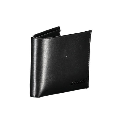 Calvin Klein Schwarzes Leder Portemonnaie