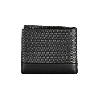 Calvin Klein Schwarzes Leder Portemonnaie