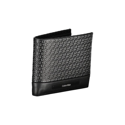Calvin Klein Schwarzes Leder Portemonnaie
