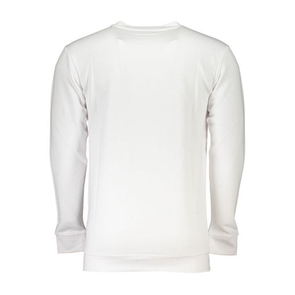 Cavalli Class Weißer Baumwollpullover für Männer