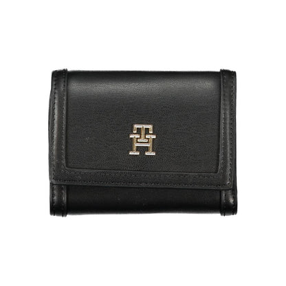 Tommy Hilfiger Schwarzes Portemonnaie aus Polyethylen