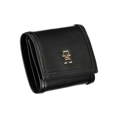 Tommy Hilfiger Schwarzes Portemonnaie aus Polyethylen