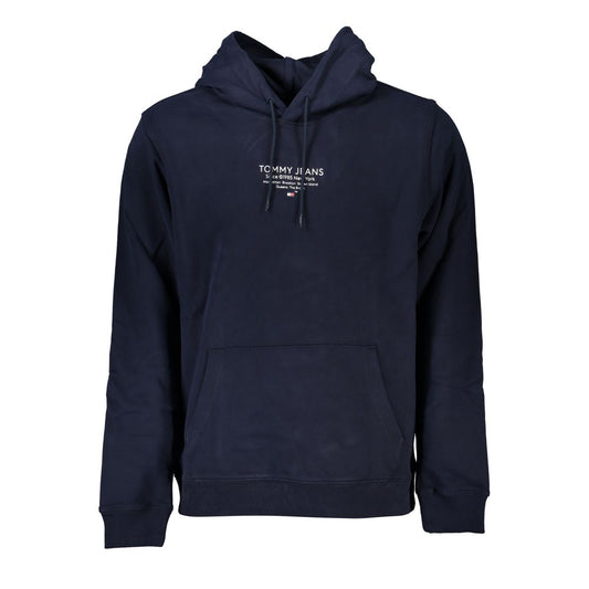 Tommy Hilfiger Blauer Baumwollpullover für Männer mit Kapuze