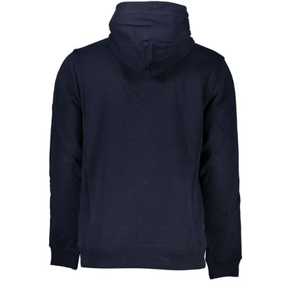 Tommy Hilfiger Blauer Baumwollpullover für Männer mit Kapuze
