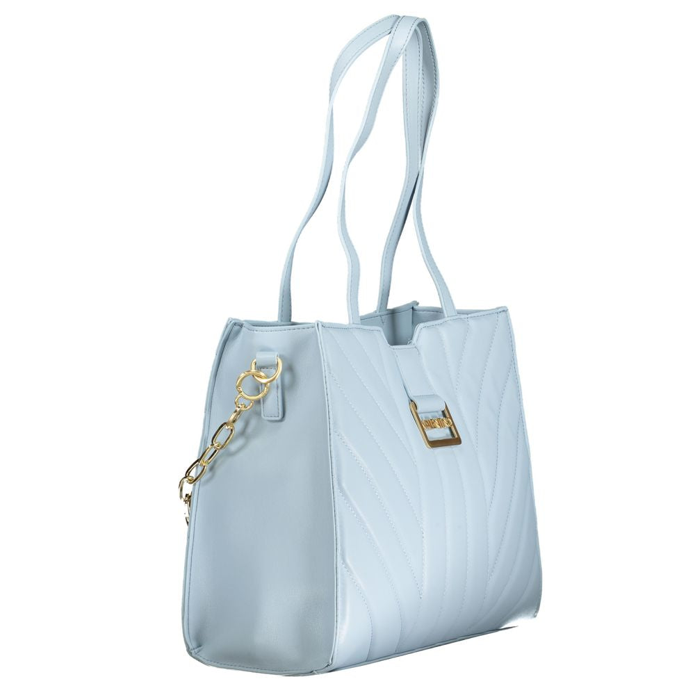 Mario Valentino Blaue Polyethylen-Handtasche