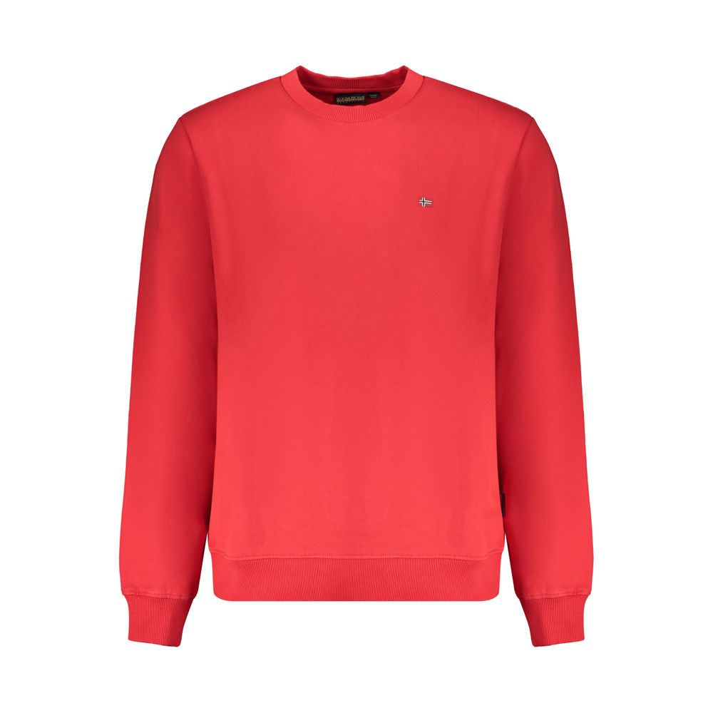 Napapijri Roter Bio-Baumwollpullover für Männer