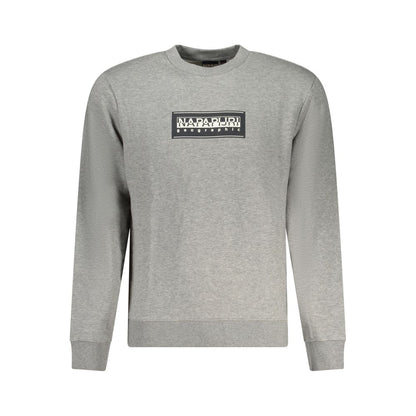 Napapijri Grauer Baumwollpullover für Männer