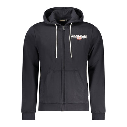 Napapijri Schwarzer Baumwollpullover für Männer
