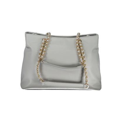 Mario Valentino Graue Polyethylen-Handtasche