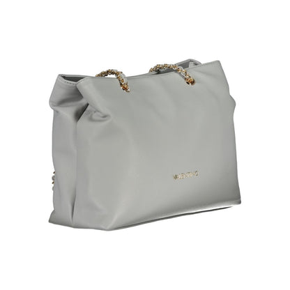 Mario Valentino Graue Polyethylen-Handtasche