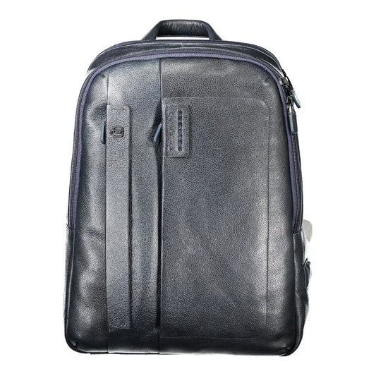 Piquadro Blauer Lederrucksack