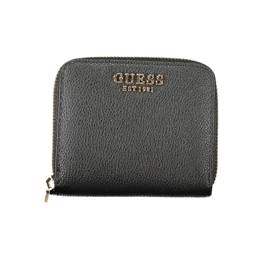 Guess Jeans Schwarzes Portemonnaie aus Polyethylen