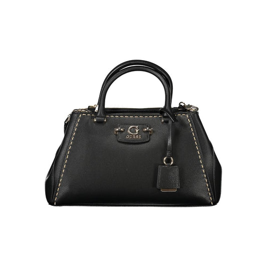 Guess Jeans Schwarze Polyethylen-Handtasche