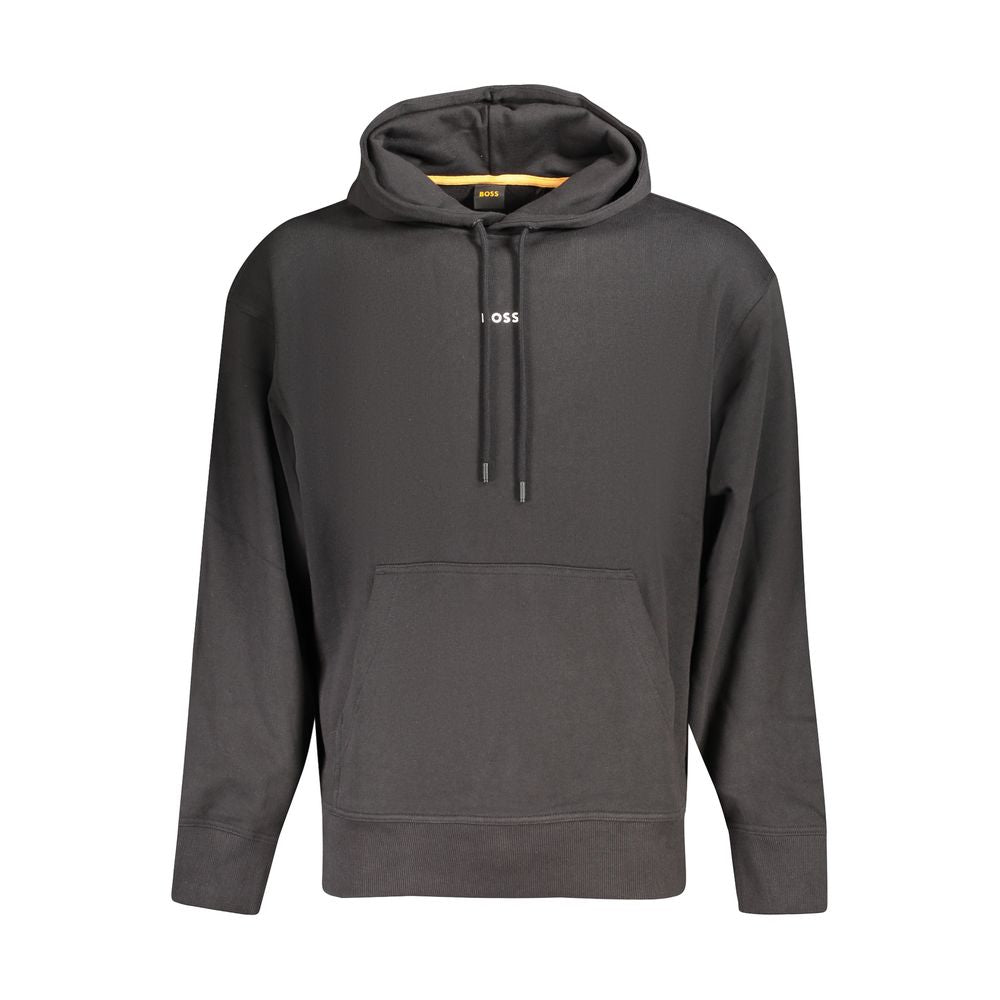 Hugo Boss Schwarzer Baumwollpullover für Männer