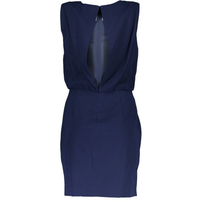 Gant Blaues Viskosekleid