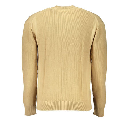Calvin Klein Beigefarbener Baumwollpullover