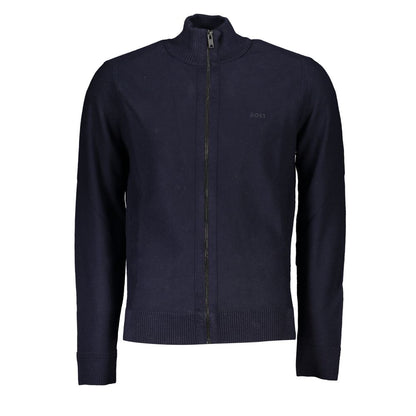 Hugo Boss Blauer Pullover aus Polyamid
