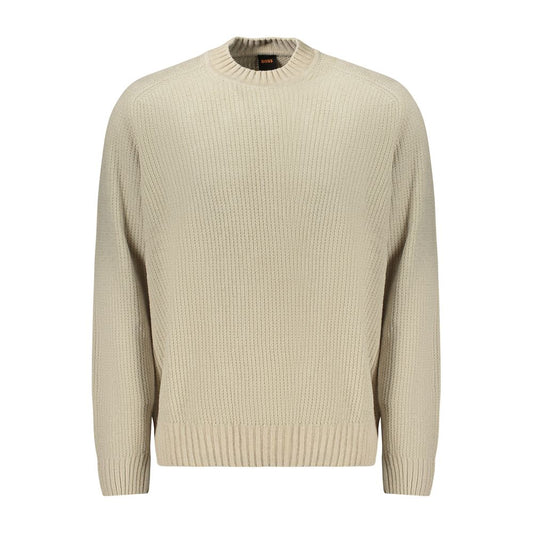 Hugo Boss Beigefarbener Baumwollpullover