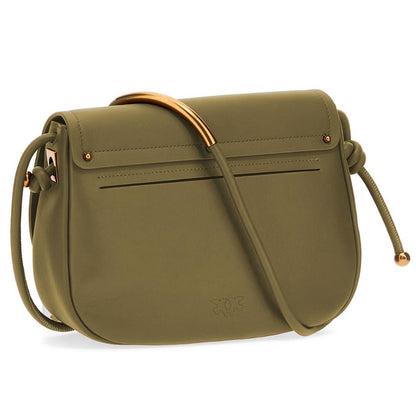 PINKO Grüne Leder Crossbody Tasche