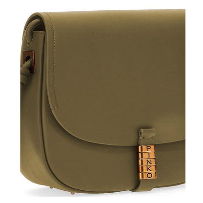 PINKO Grüne Leder Crossbody Tasche