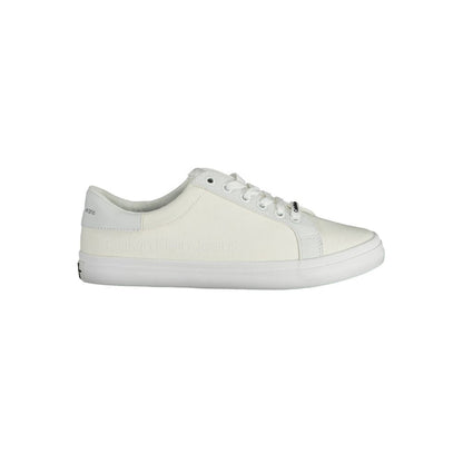 Calvin Klein Sneaker aus weißer Baumwolle