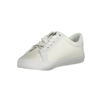Calvin Klein Sneaker aus weißer Baumwolle