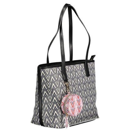 Mario Valentino Schwarze Polyethylen-Handtasche