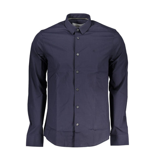 Calvin Klein Blaues Baumwollhemd