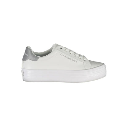 Calvin Klein Sneaker aus weißem Polyester