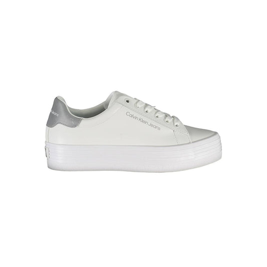 Calvin Klein Sneaker aus weißem Polyester
