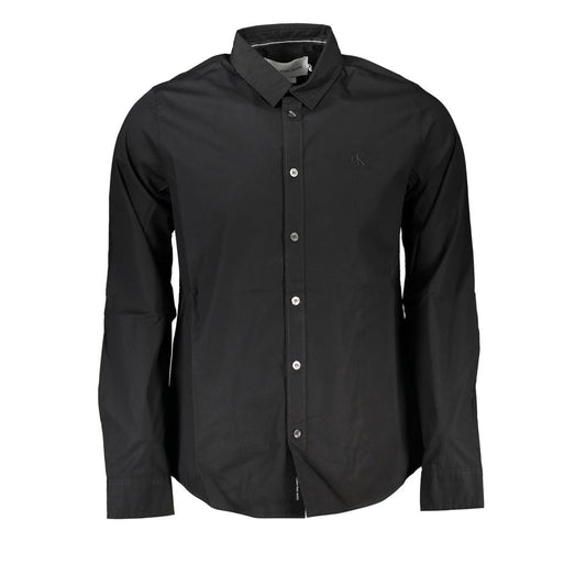 Calvin Klein Schwarzes Baumwollhemd
