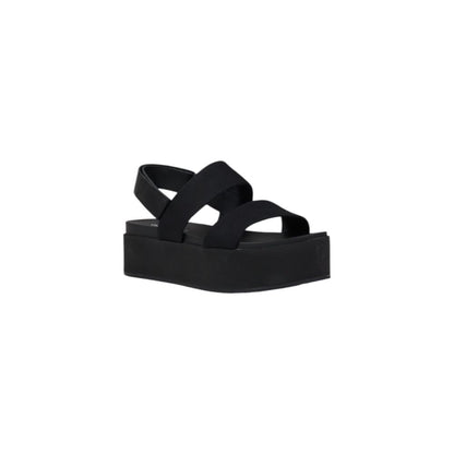 Calvin Klein Jeans Schwarze Sandale aus Bio-Baumwolle