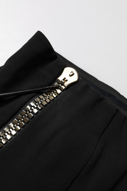 Dolce & Gabbana Schwarze Skinny-Hose mit hoher Taille