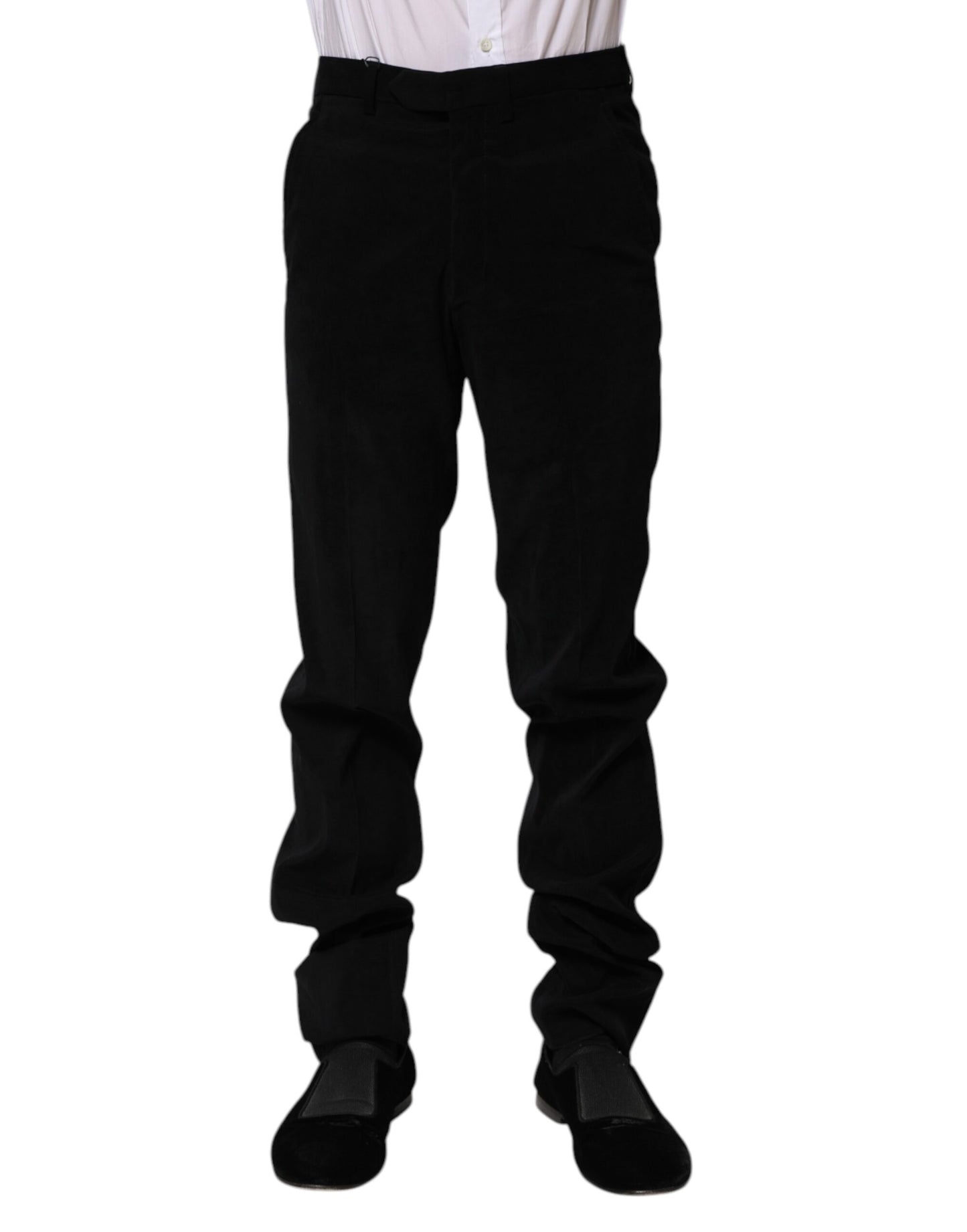 BENCIVENGA Schwarzes Kleid mit mittlerer Taille Formelle Hose