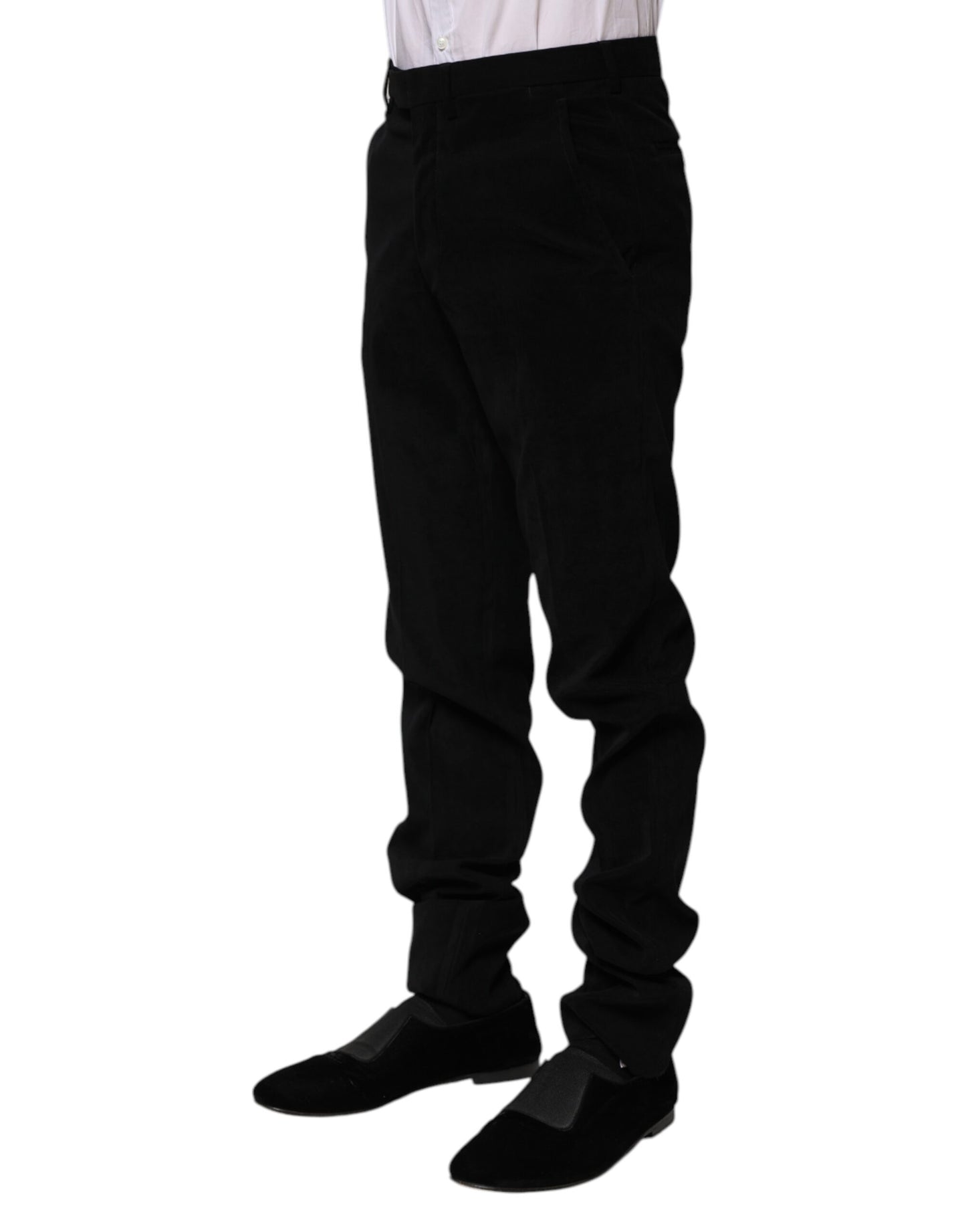 BENCIVENGA Schwarzes Kleid mit mittlerer Taille Formelle Hose
